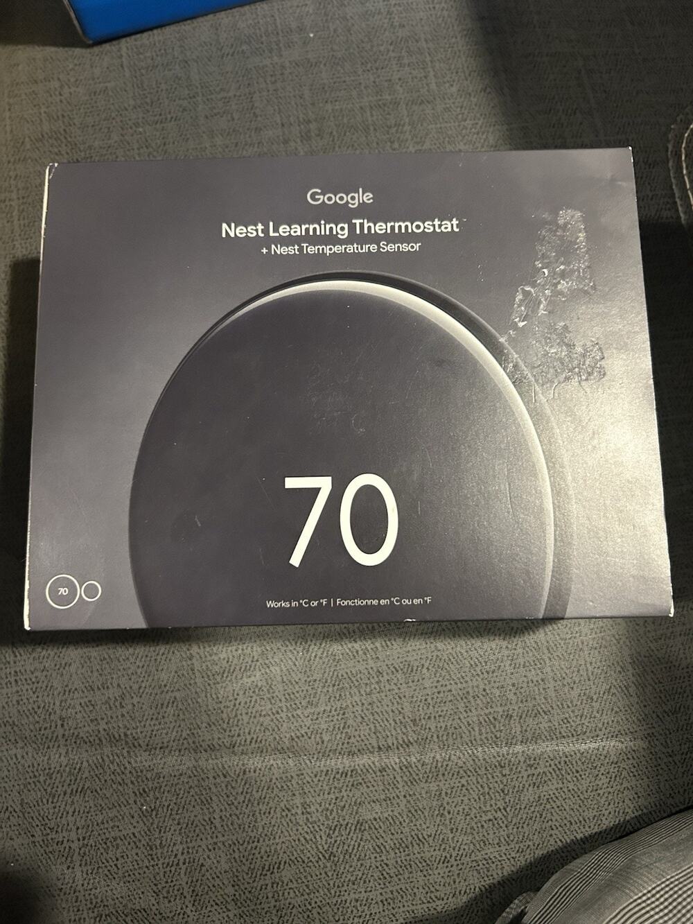Google Nest Learning Thermostat (4th Gen) Smart Thermostat -missing Base See Pic
